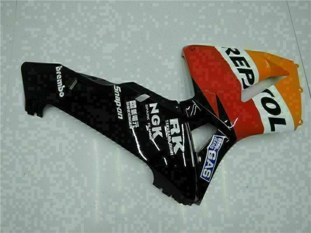 Orange Black Repsol 2005-2006 CBR600RR Motorcycle Bodywork Orange Black Repsol 2005-2006 CBR600RR Motorcycle Bodywork