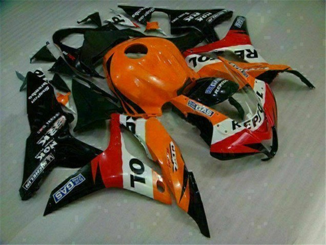 Orange Black Repsol 2007-2008 CBR600RR Motorcycle Fairing Orange Black Repsol 2007-2008 CBR600RR Motorcycle Fairing