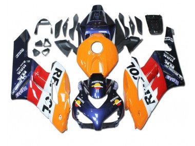 Orange Red Blue Repsol 2004-2005 CBR1000RR Motorcycle Fairings
