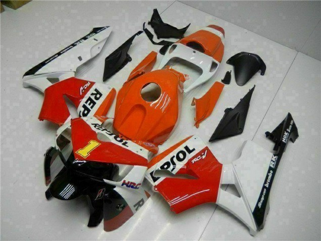 Orange Repsol 2005-2006 CBR600RR Motorcycle Fairings Orange Repsol 2005-2006 CBR600RR Motorcycle Fairings