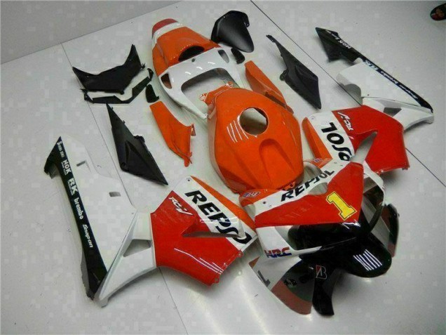 Orange Repsol 2005-2006 CBR600RR Motorcycle Fairings Orange Repsol 2005-2006 CBR600RR Motorcycle Fairings