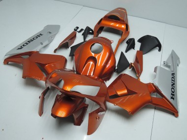 Orange Silver 2003-2004 CBR600RR Motorcycle Fairings