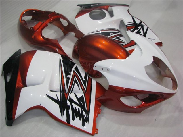 Orange White Black 1996-2007 GSXR 1300 Hayabusa Motorcycle Fairings Orange White Black 1996-2007 GSXR 1300 Hayabusa Motorcycle Fairings