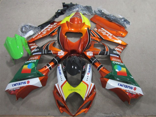Orange Yellow Monster 2007-2008 GSXR 1000 Motorcycle Fairings Orange Yellow Monster 2007-2008 GSXR 1000 Motorcycle Fairings