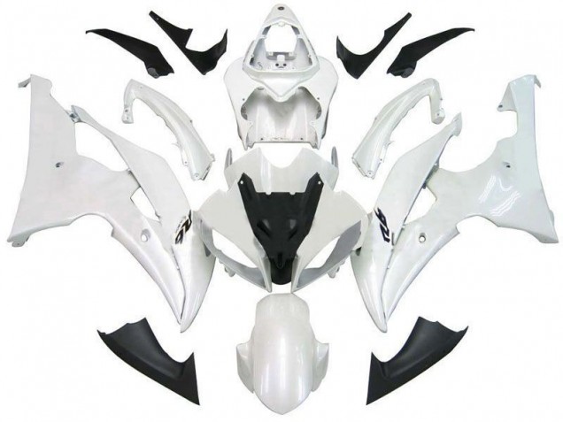 Pearl White R6 2008-2016 YZF R6 Motorcycle Fairings Pearl White R6 2008-2016 YZF R6 Motorcycle Fairings