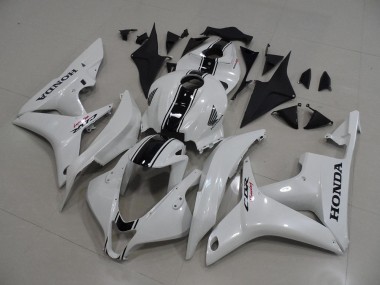 Pearl White with Black Stripe 2007-2008 CBR600RR Motorcycle Fairings