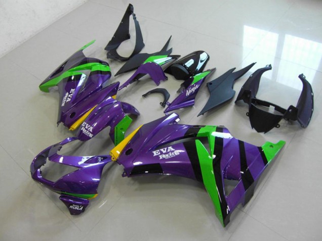 Purple EVA Racing 2008-2012 ZX250R Motorcycle Fairings Purple EVA Racing 2008-2012 ZX250R Motorcycle Fairings