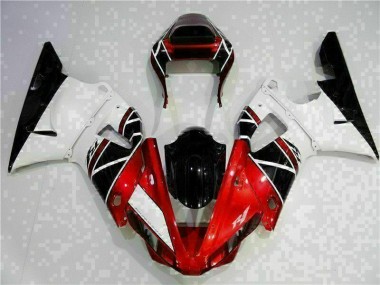 Red 2000-2001 YZF R1 Motorcycle Fairing Kits & Plastic