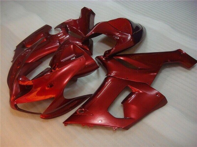 Red 2005-2006 ZX6R Motorcycle Fairings Red 2005-2006 ZX6R Motorcycle Fairings