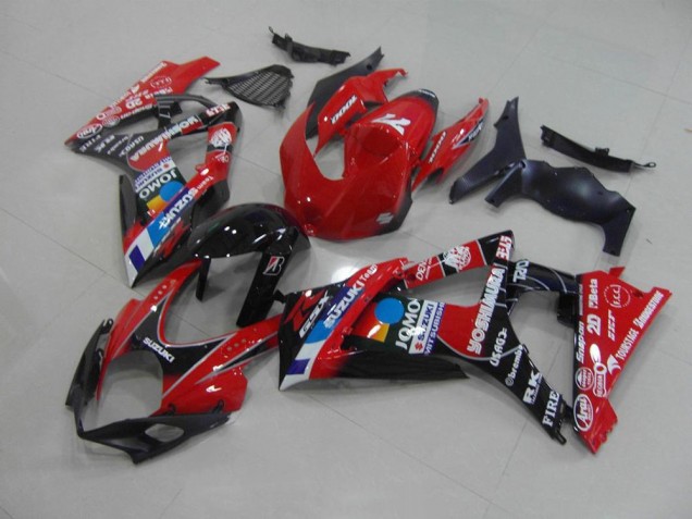 Red 2007-2008 GSXR 1000 Motorcycle Fairings Red 2007-2008 GSXR 1000 Motorcycle Fairings