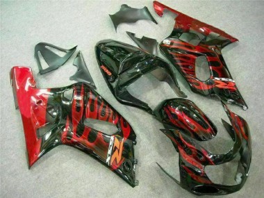 Red Black 2001-2003 GSXR 600/750 Motorcycle Fairings