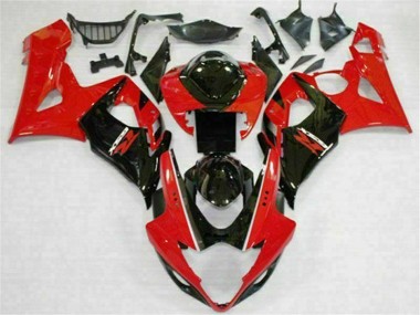 Red Black 2005-2006 GSXR 1000 Motorcycle Bodywork
