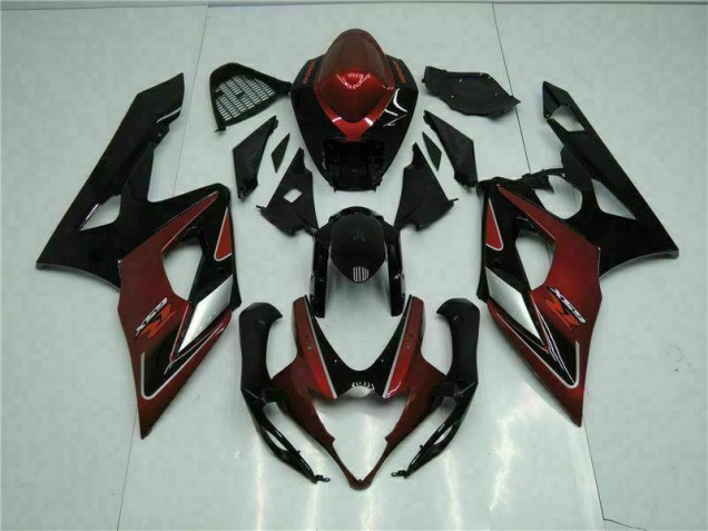 Red Black 2005-2006 GSXR 1000 Motorcycle Fairing Kits & Plastic Red Black 2005-2006 GSXR 1000 Motorcycle Fairing Kits & Plastic