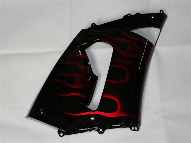 Red Black 2005-2006 ZX6R Motorcycle Fairings Red Black 2005-2006 ZX6R Motorcycle Fairings