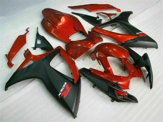 Red Black 2006-2007 GSXR 600/750 Full Motorcycle Fairing Kits
