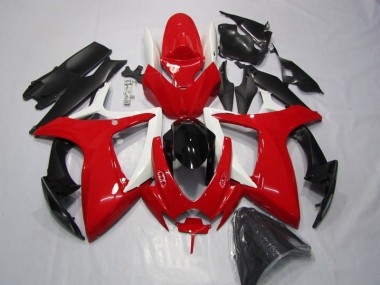 Red Black 2006-2007 GSXR 600 Motorcycle Fairings