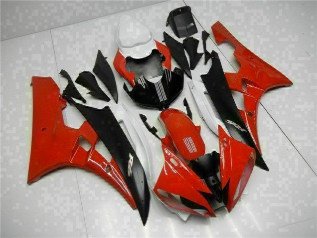 Red Black 2006-2007 YZF R6 Motorcycle Fairings Red Black 2006-2007 YZF R6 Motorcycle Fairings