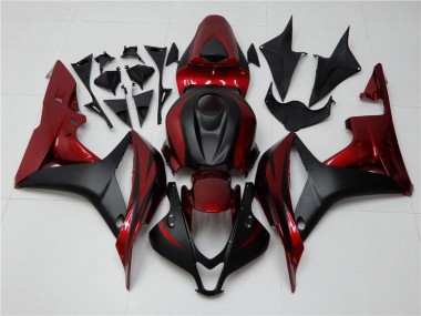 Red Black 2007-2008 CBR600RR Motorcycle Fairing