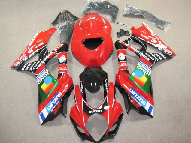 Red Black 2007-2008 GSXR 1000 Motorcycle Fairings Red Black 2007-2008 GSXR 1000 Motorcycle Fairings