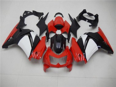Red Black White 2008-2012 EX250 Motorcycle Fairings