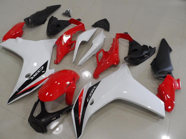 Red Black White 2011-2013 CBR600F Motorcycle Fairings Red Black White 2011-2013 CBR600F Motorcycle Fairings