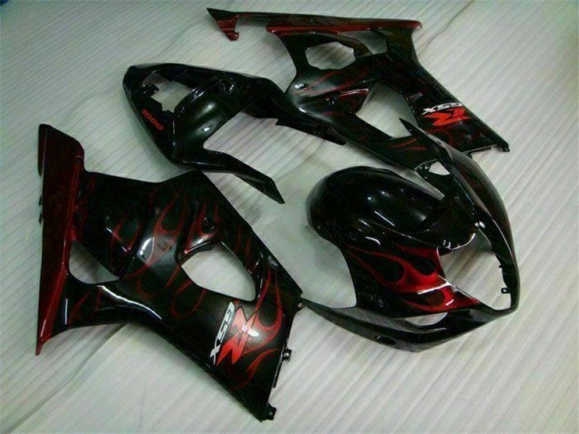 Red Flame 2003-2004 GSXR 1000 Motorcycle Fairings Red Flame 2003-2004 GSXR 1000 Motorcycle Fairings