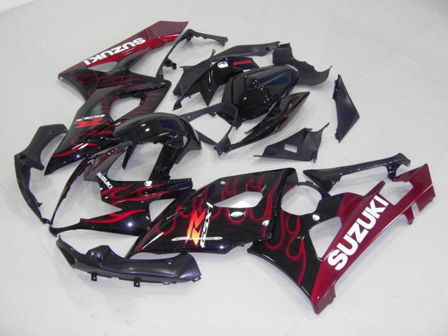Red Flame 2005-2006 GSXR 1000 Motorcycle Fairings Red Flame 2005-2006 GSXR 1000 Motorcycle Fairings