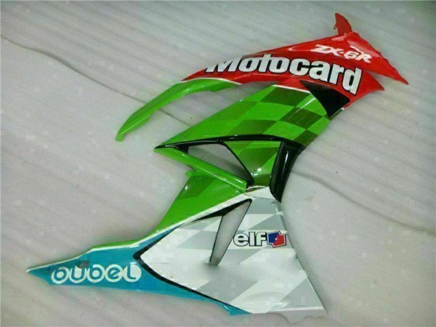 Red Green Motocard 2009-2012 ZX6R Motorcycle Fairings Red Green Motocard 2009-2012 ZX6R Motorcycle Fairings