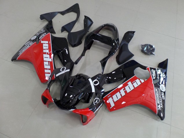 Red Jordan 2001-2003 CBR600 F4i Motorcycle Fairings Red Jordan 2001-2003 CBR600 F4i Motorcycle Fairings