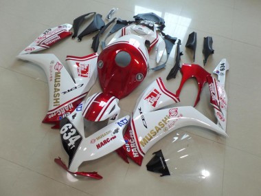 Red Musashi 2012-2016 CBR1000RR Motorcycle Fairings