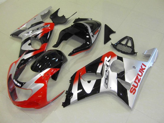 Red Silver 2000-2002 GSXR 1000 Motorcycle Fairings Red Silver 2000-2002 GSXR 1000 Motorcycle Fairings