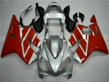 Red Silver 2001-2003 CBR600 F4i Motorcycle Bodywork