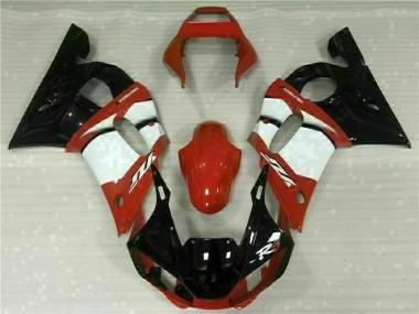 Red White 1998-2002 YZF R6 Motorcycle Fairings