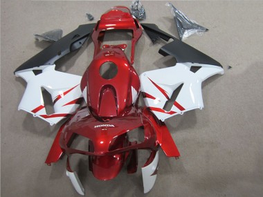 Red White 2005-2006 CBR600RR Motorcycle Bodywork