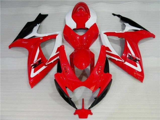 Red White 2006-2007 GSXR 600/750 Motorcycle Fairings Red White 2006-2007 GSXR 600/750 Motorcycle Fairings