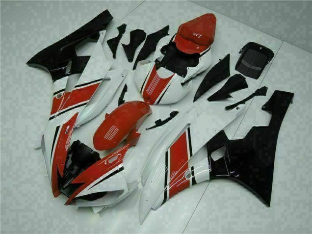 Red White 2006-2007 YZF R6 Motorcycle Fairing Kits Red White 2006-2007 YZF R6 Motorcycle Fairing Kits