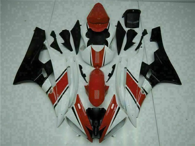 Red White 2006-2007 YZF R6 Motorcycle Fairing Kits Red White 2006-2007 YZF R6 Motorcycle Fairing Kits
