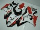 Red White 2007-2008 GSXR 1000 Motorcycle Fairing