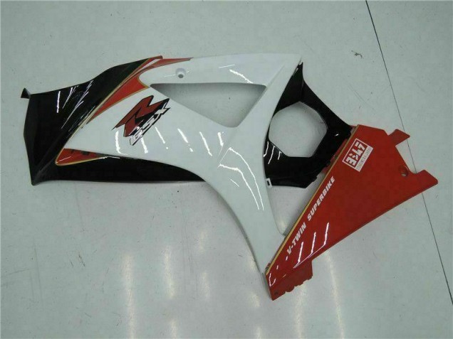 Red White 2007-2008 GSXR 1000 Motorcycle Fairing