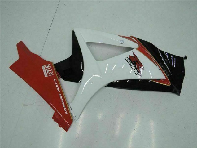 Red White 2007-2008 GSXR 1000 Motorcycle Fairing