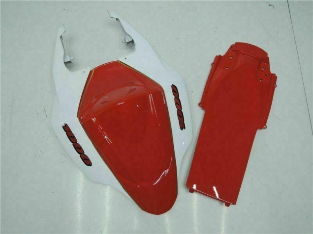 Red White 2007-2008 GSXR 1000 Motorcycle Fairing