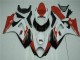 Red White 2007-2008 GSXR 1000 Motorcycle Fairing
