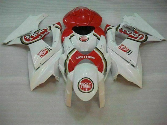 Red White 2007-2008 GSXR 1000 Motorcycle Fairings Red White 2007-2008 GSXR 1000 Motorcycle Fairings