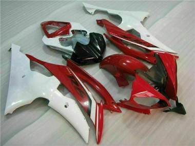 Red White 2008-2016 YZF R6 Motorcycle Fairings