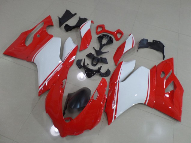 Red White 2011-2014 Ducati 1199 Motorcycle Fairings Red White 2011-2014 Ducati 1199 Motorcycle Fairings