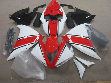 Red White 2012-2014 YZF R1 Motorcycle Fairings