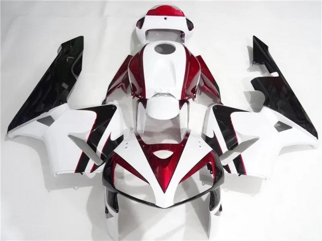 Red White Black 2005-2006 CBR600RR Motorcycle Fairing Red White Black 2005-2006 CBR600RR Motorcycle Fairing