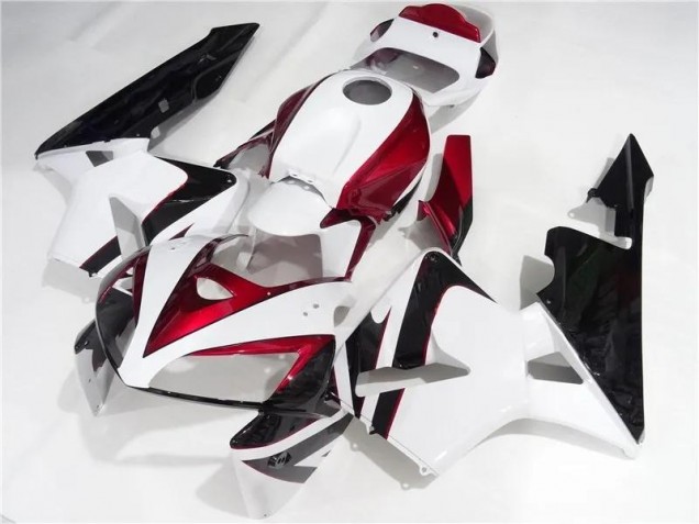 Red White Black 2005-2006 CBR600RR Motorcycle Fairing Red White Black 2005-2006 CBR600RR Motorcycle Fairing