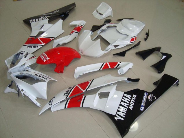 Red White Black 2006-2007 YZF R6 Motorcycle Fairing Red White Black 2006-2007 YZF R6 Motorcycle Fairing