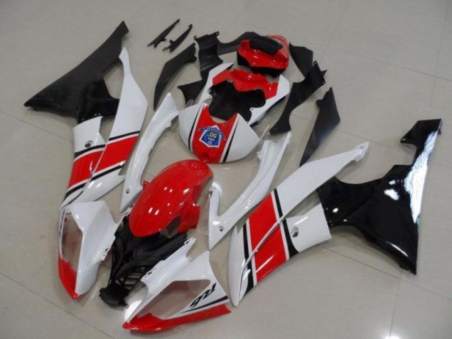 Red White Black 2008-2016 YZF R6 Full Motorcycle Fairing Kits Red White Black 2008-2016 YZF R6 Full Motorcycle Fairing Kits